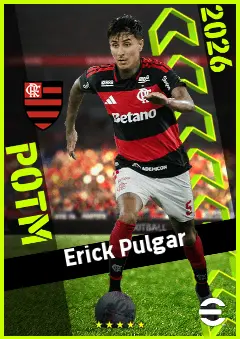 Erick Pulgar eFootball 2026 player card, 93 OVR DMF
