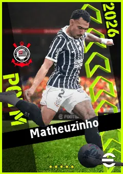 Matheuzinho eFootball 2026 player card, 92 OVR RB