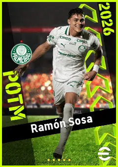 Ramón Sosa eFootball 2026 player card, 92 OVR CF