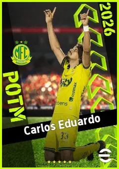 Carlos Eduardo eFootball 2026 player card, 92 OVR AMF
