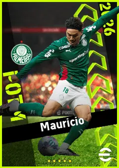 Mauricio eFootball 2026 player card, 93 OVR AMF