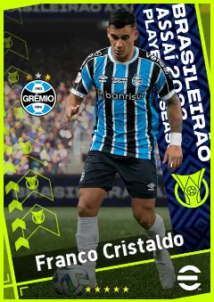 Franco Cristaldo eFootball 2026 player card, 93 OVR AMF