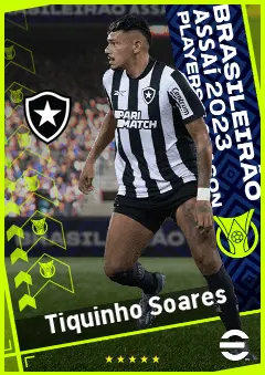 Tiquinho Soares eFootball 2026 player card, 95 OVR CF