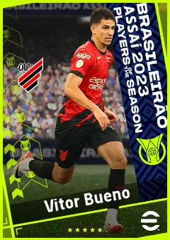 Vitor Bueno eFootball 2026 player card, 92 OVR AMF