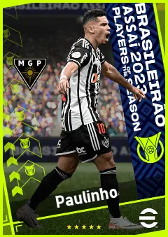 Paulinho eFootball 2026 player card, 95 OVR SS