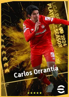 Carlos Orrantía eFootball 2026 player card, 90 OVR RB