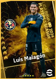 Luis Malagón eFootball 2026 player card, 91 OVR GK