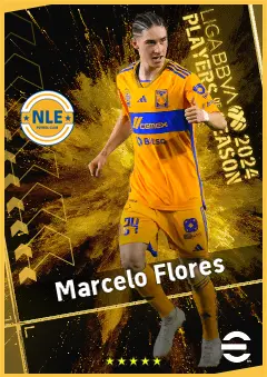 Marcelo Flores eFootball 2026 player card, 92 OVR LMF