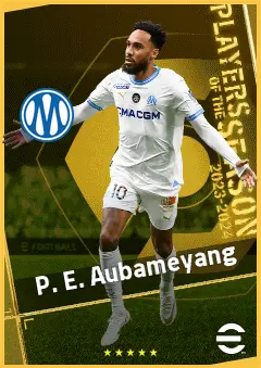 P. E. Aubameyang eFootball 2026 player card, 93 OVR CF