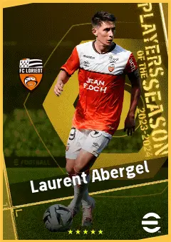 Laurent Abergel eFootball 2026 player card, 92 OVR DMF