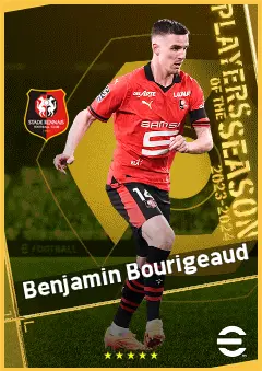 Benjamin Bourigeaud eFootball 2026 player card, 94 OVR CMF