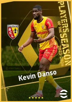 Kevin Danso eFootball 2026 player card, 94 OVR CB