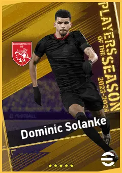 Dominic Solanke eFootball 2026 player card, 94 OVR CF