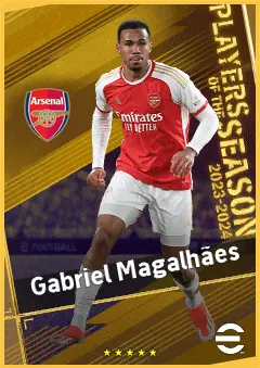 Gabriel Magalhães eFootball 2026 player card, 96 OVR CB