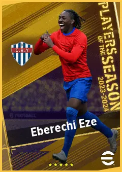 Eberechi Eze eFootball 2026 player card, 94 OVR AMF