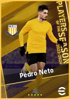Pedro Neto eFootball 2026 player card, 95 OVR RWF