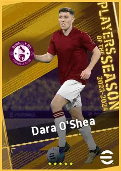 Dara O'Shea eFootball 2026 player card, 92 OVR CB