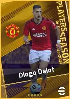 Diogo Dalot eFootball 2026 player card, 94 OVR RB