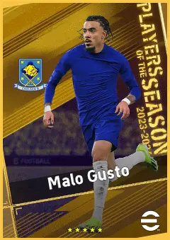 Malo Gusto eFootball 2026 player card, 94 OVR RB