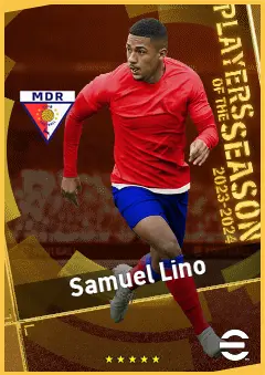 Samuel Lino eFootball 2026 player card, 94 OVR LMF