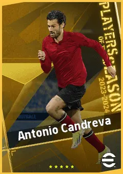 Antonio Candreva eFootball 2026 player card, 93 OVR AMF