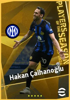Hakan Çalhanoğlu eFootball 2026 player card, 96 OVR DMF
