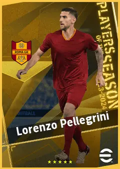 Lorenzo Pellegrini eFootball 2026 player card, 95 OVR CMF