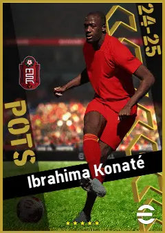 Ibrahima Konaté eFootball 2026 player card, 96 OVR CB