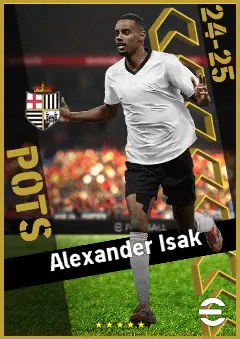 Alexander Isak eFootball 2026 player card, 96 OVR CF