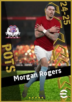Morgan Rogers eFootball 2026 player card, 94 OVR AMF