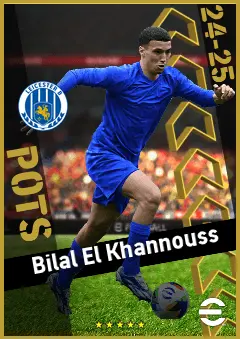 Bilal El Khannouss eFootball 2026 player card, 93 OVR AMF