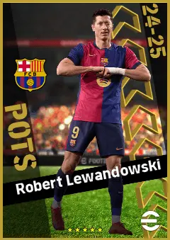 Robert Lewandowski eFootball 2026 player card, 96 OVR CF
