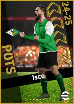 Isco eFootball 2026 player card, 95 OVR AMF