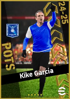 Kike García eFootball 2026 player card, 93 OVR CF