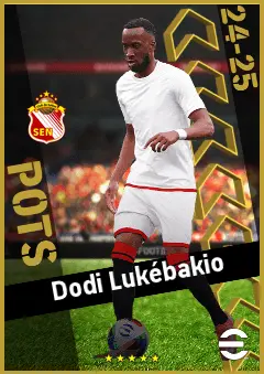 Dodi Lukébakio eFootball 2026 player card, 94 OVR RWF