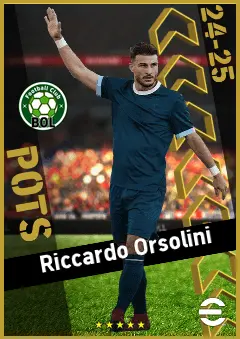 Riccardo Orsolini eFootball 2026 player card, 95 OVR RMF