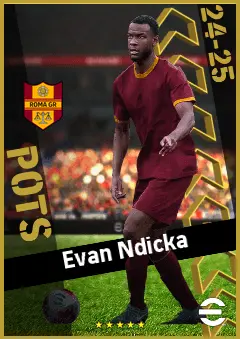 Evan Ndicka eFootball 2026 player card, 95 OVR CB