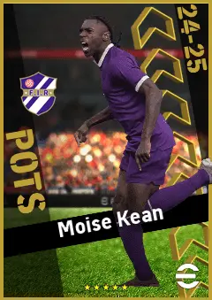 Moise Kean eFootball 2026 player card, 94 OVR CF