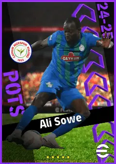 Ali Sowe eFootball 2026 player card, 93 OVR CF