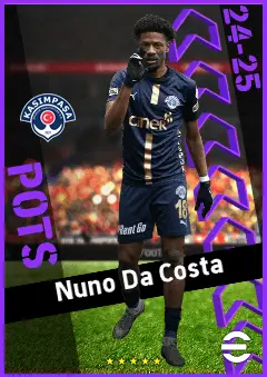 Nuno Da Costa eFootball 2026 player card, 92 OVR CF