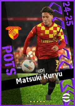 Matsuki Kuryu eFootball 2026 player card, 93 OVR CMF