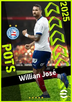 Willian José eFootball 2026 player card, 93 OVR CF
