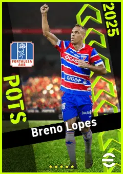 Breno Lopes eFootball 2026 player card, 93 OVR LMF
