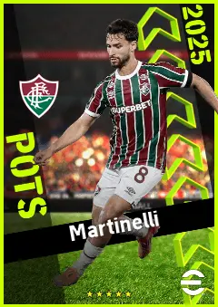 Martinelli eFootball 2026 player card, 93 OVR DMF
