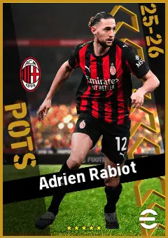 Adrien Rabiot eFootball 2026 player card, 96 OVR CMF