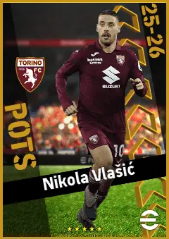 Nikola Vlašić eFootball 2026 player card, 94 OVR AMF