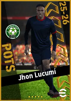 Jhon Lucumí eFootball 2026 player card, 94 OVR CB