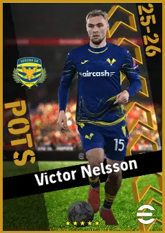 Victor Nelsson eFootball 2026 player card, 94 OVR CB