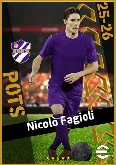 Nicolò Fagioli eFootball 2026 player card, 94 OVR DMF