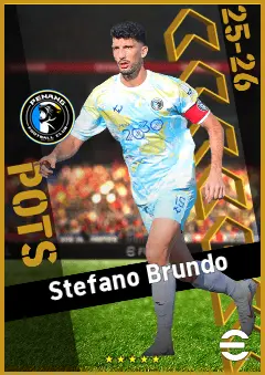 Stefano Brundo eFootball 2026 player card, 91 OVR CB